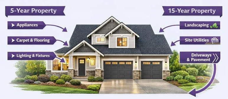 Property depreciation categories diagram
