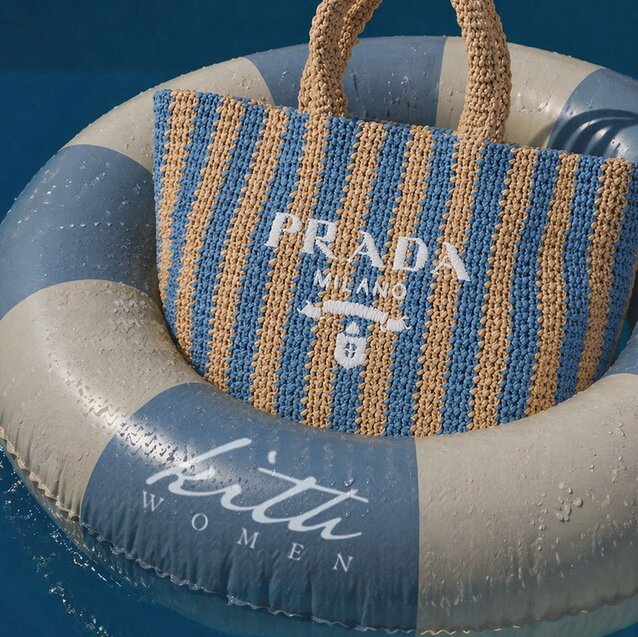 Image of luxury bags from Vivrelle plus clothing from Revolve and FWRD.