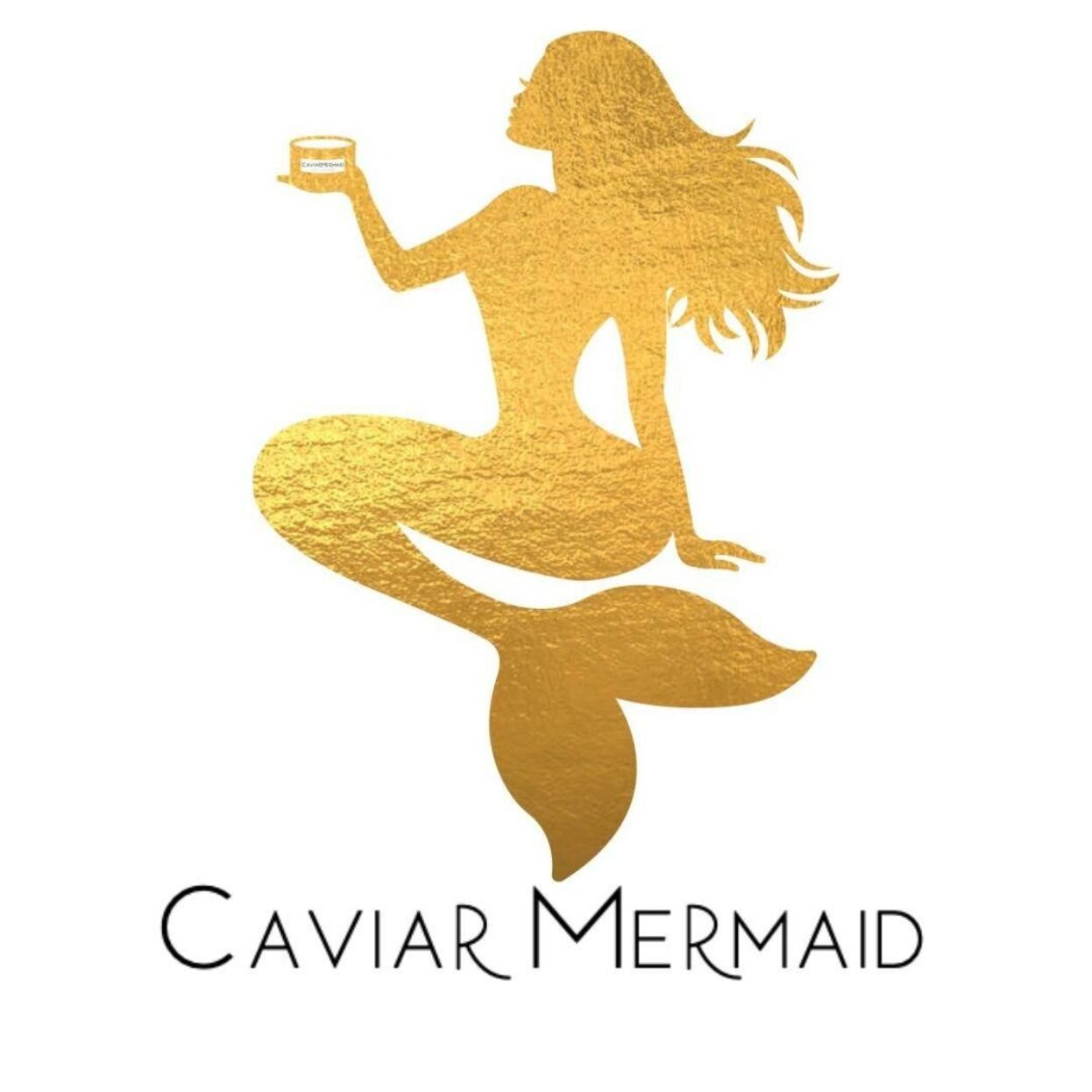 Caviar mermaid mobile logo