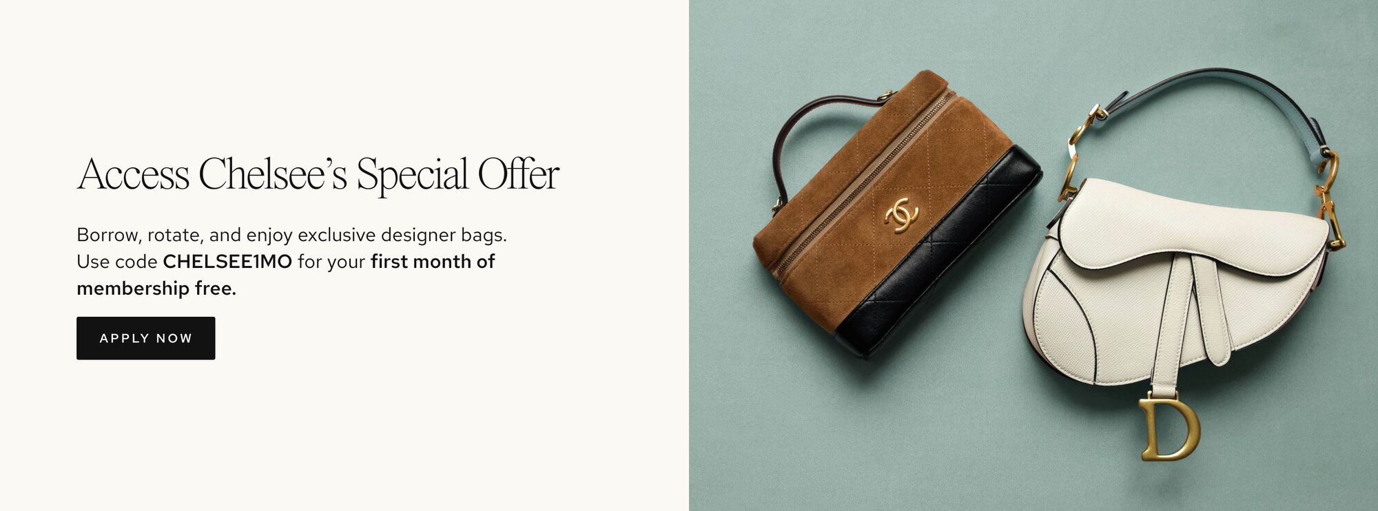Use code CHELSEE1MO for your first month free.