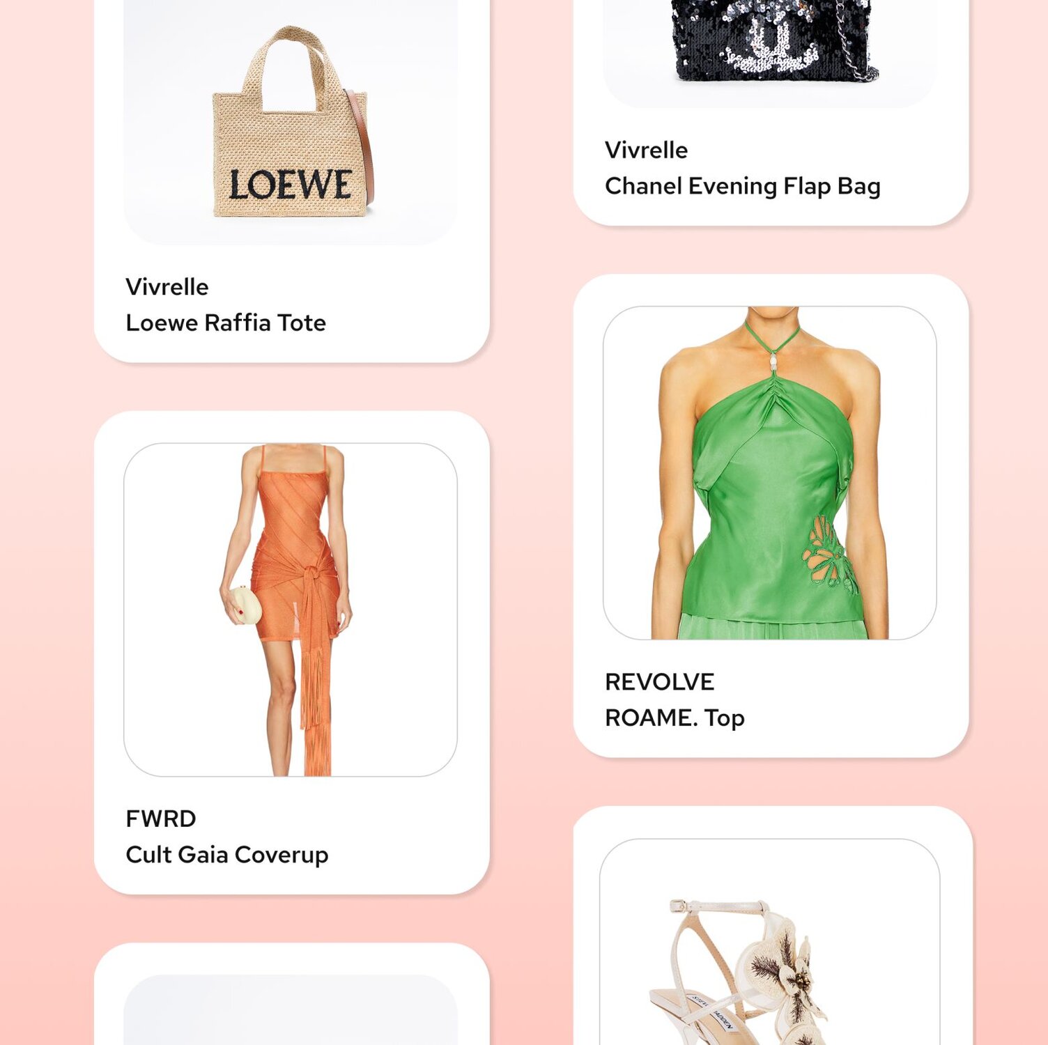 Revolve clothing and Vivrelle bags