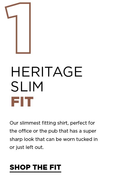 Heritage slim fit shirts