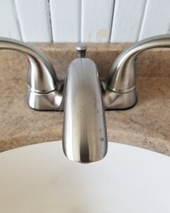 dirty tap before