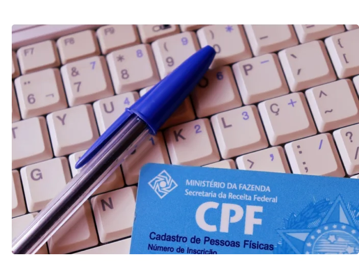 teclado caneta e cpf