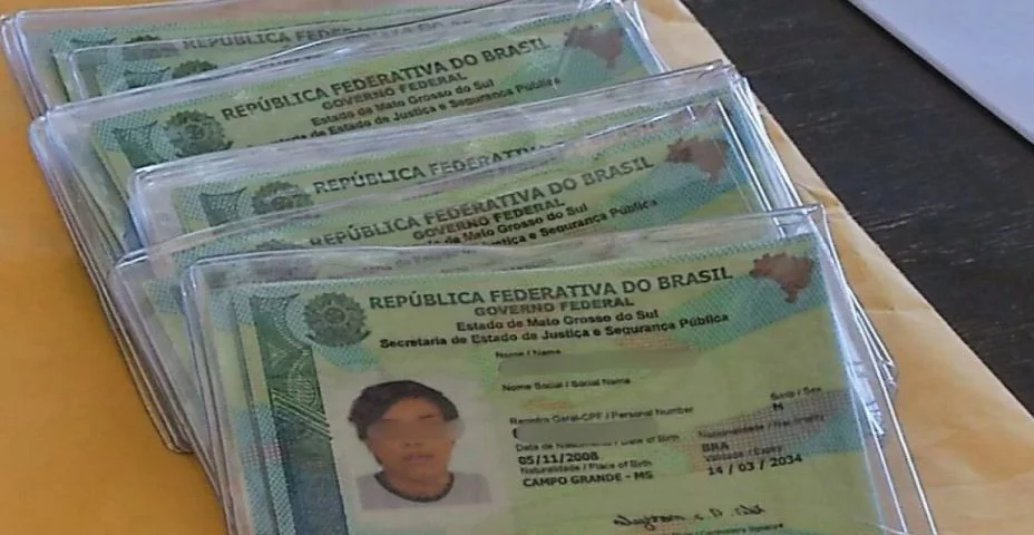 foto de varias novas Carteira de Identidade Nacional