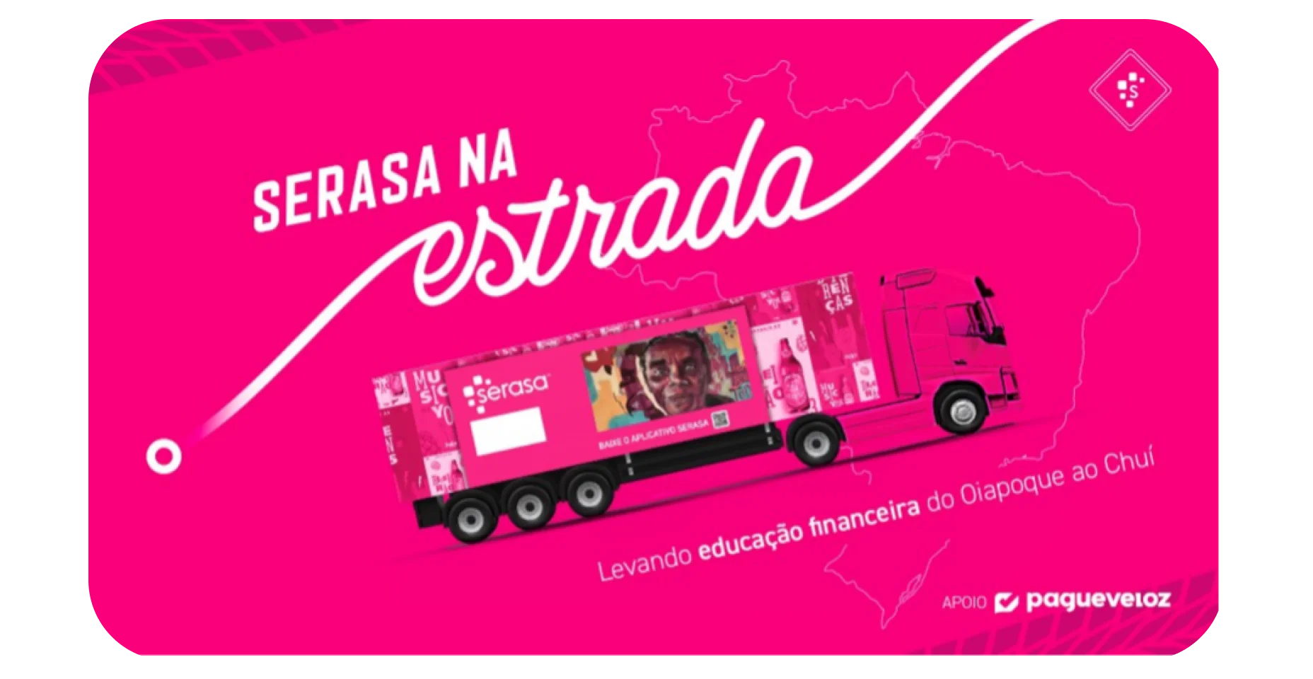 ilustração do projeto Serasa na Estrada