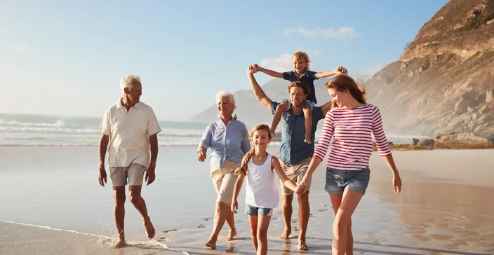 Familia na Praia