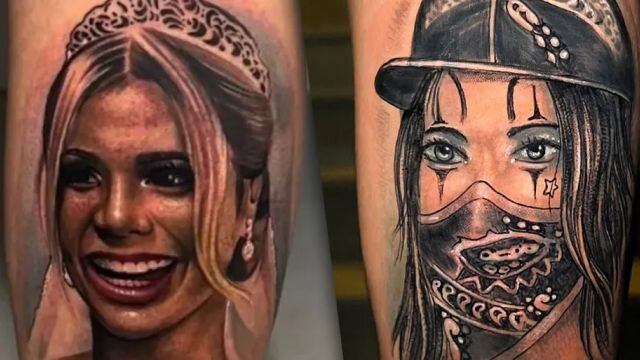 Famosos que removeram tatuagem do ex - MC Guimê e Lexa