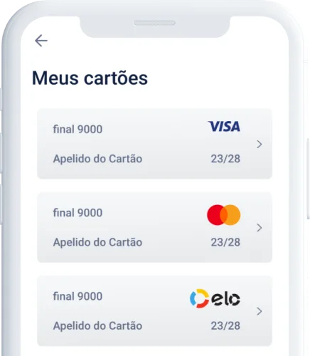 Celular mostrando a carteira digital Serasa