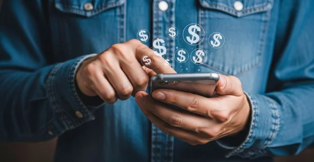 Ganhar dinheiro online com banco móvel, finanças, investimento, aplicativo, negócios, ganhar dinheiro, dólar, moeda, tecnologia