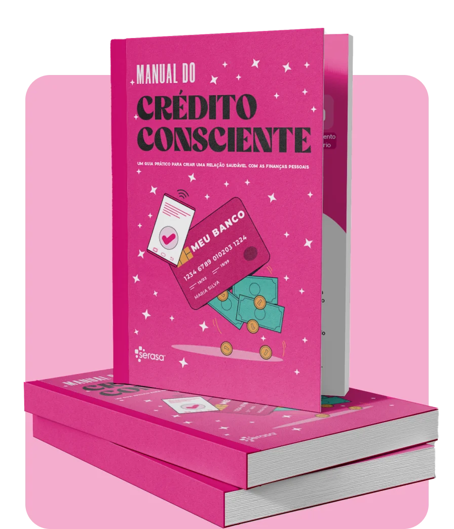 Capa do livro Manual do Crédito Consicente da Serasa