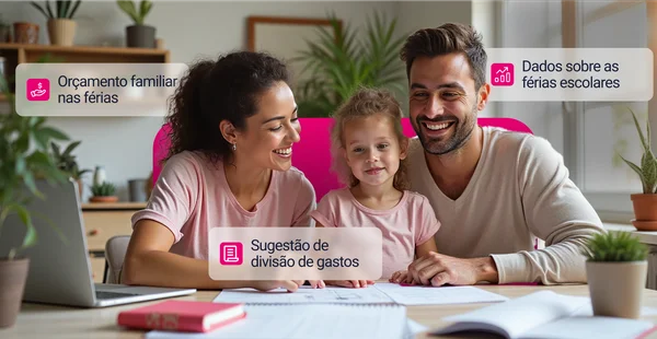 familia boiando no mar