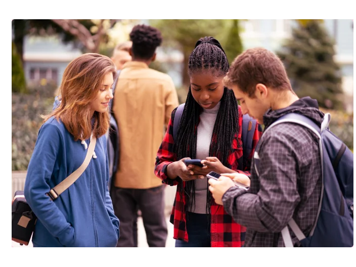 estudantes no intercambio