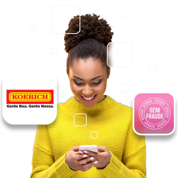 Ilustração com o logo do parceiro Koerich do limpa nome