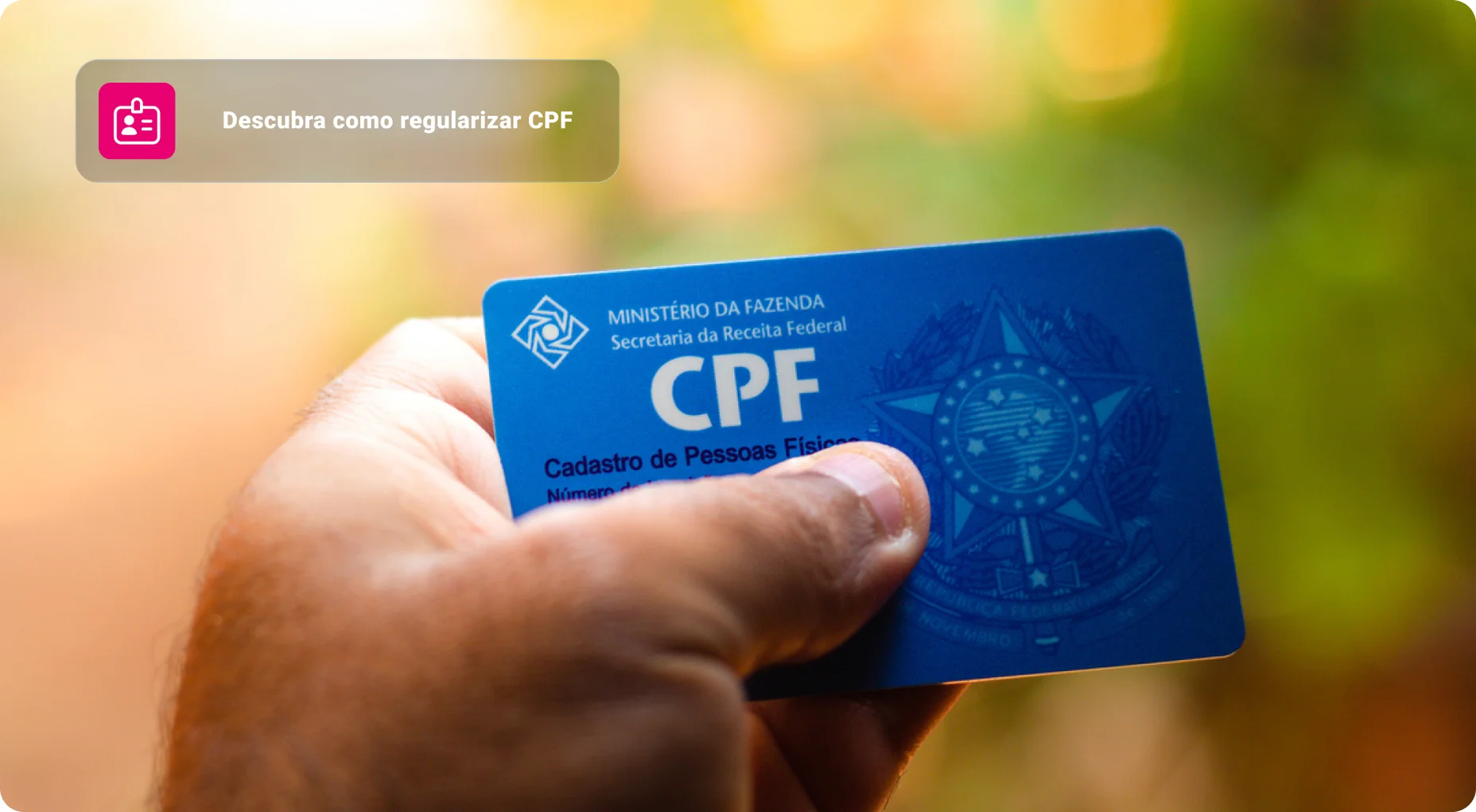 Documento da terra arrendada do homem-cadastro de pessoa física-(CPF). O documento garante autenticidade e integridade na comunicação eletrônica entre as pessoas no Brasil - Imagem em Alta Resolução