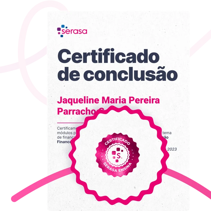 Certificado de conclusão de curso de finanças básicas