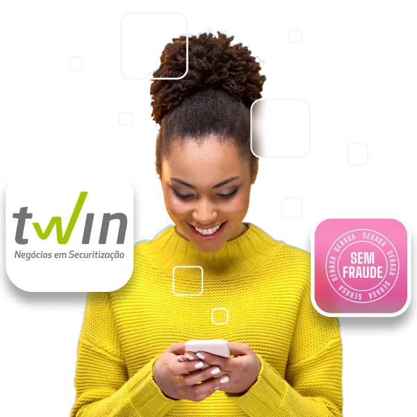 Logo da Twin parceira do serasa limpa nome