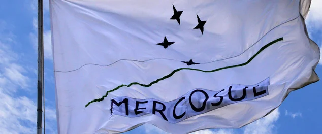 Bandeira do Mercosul em Brasilia