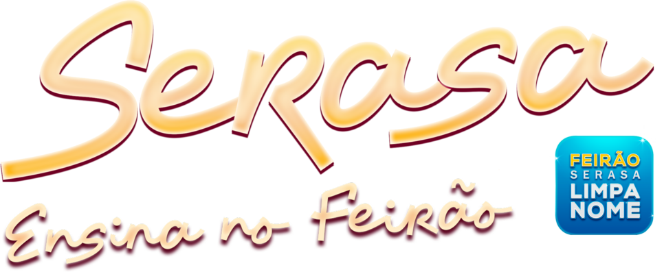 Logotipo Serasa Ensina no Feirão 2025