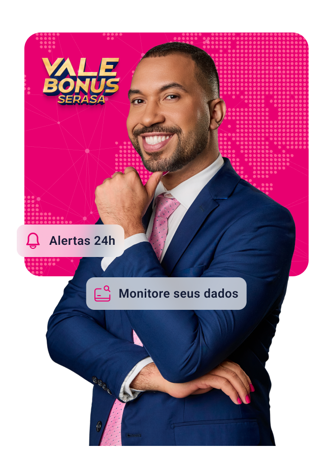 Campanha Vale Bonus Serasa: Use o aplicativo da Serasa e ganhe bônus para economizar em lojas e serviços.