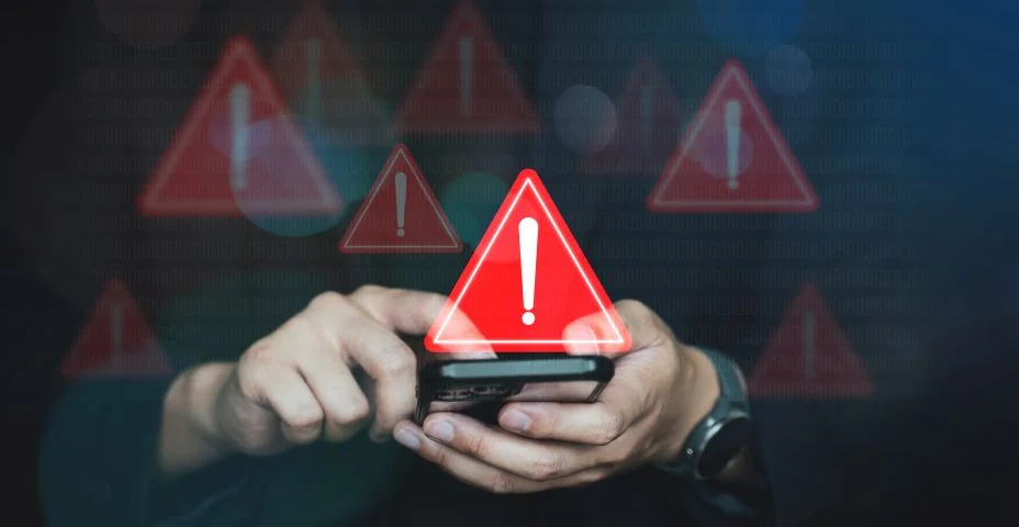 Alarme de alerta de aviso de emergência no Smartphone,