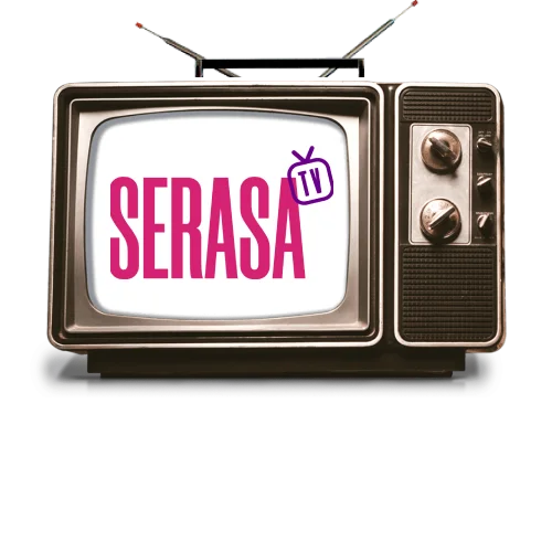 Imagem de uma televisão no canal Serasa TV