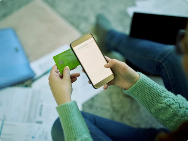 cartao de credito e celular