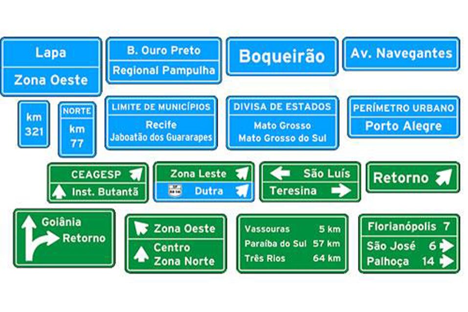 Placas de indicação