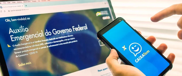 celular app caixa tem notebook