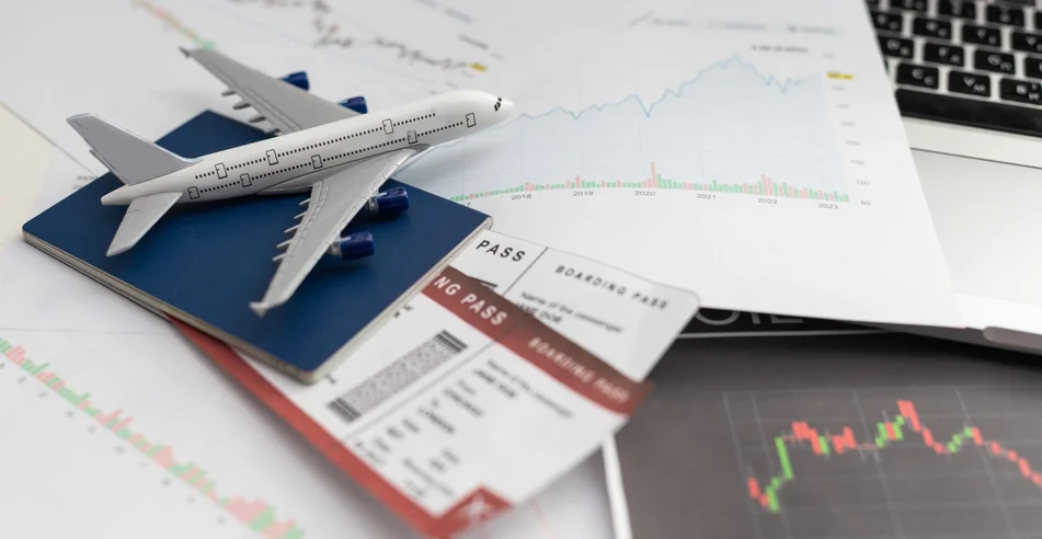 bilhete voo avião viagem viajante de negócios viagem passaporte viajante avião viagem de passageiros reserva de passagem aérea conceito de embarque de aeronave