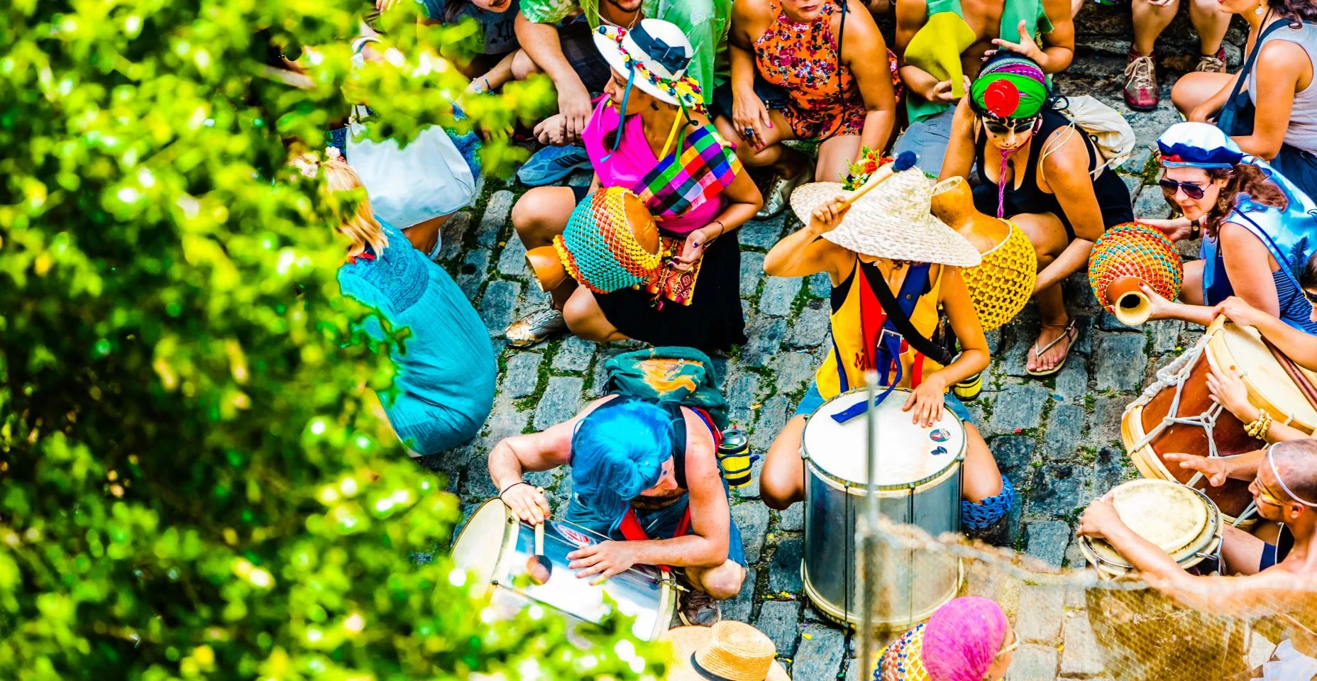 Carnaval colorido no Rio de Janeiro