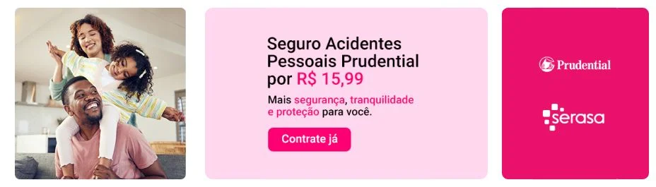 Segurança, tranquilidade e proteção para você
Seguro de vida Prudential por R$ 15,99
Contrate ja