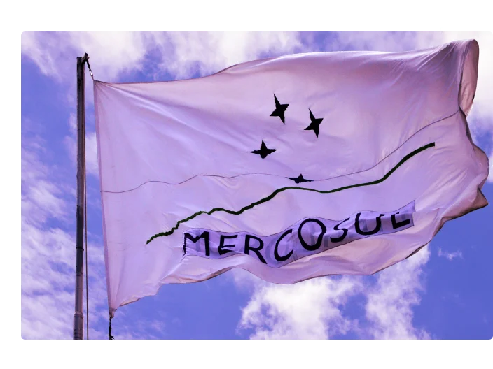 Bandeira do Mercosul em Brasilia