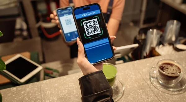Contactless payment with QR code
