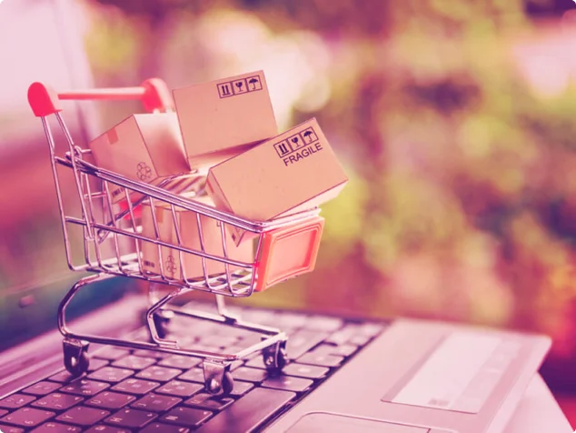 Foto de um carrinho para ilustrar compras online com segurança