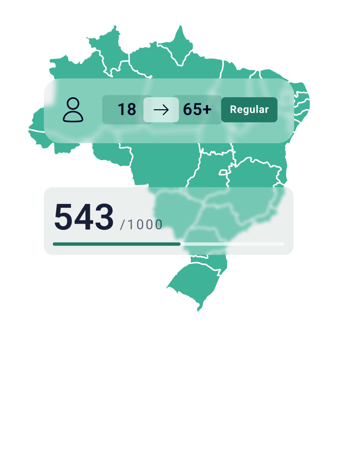 Pessoa segurando celular com visualização de score de crédito, ilustrando dados da pesquisa Mapa do Score do Brasil sobre comportamento de crédito do consumidor brasileiro.