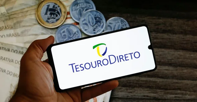 imagem ilustrativa do título do Tesouro Direto na tela do celular