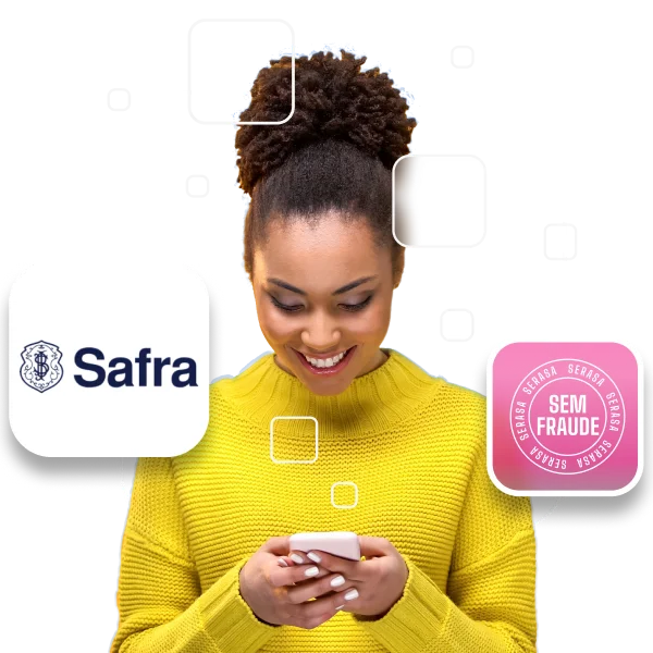 Logo da Safra parceira do serasa limpa nome