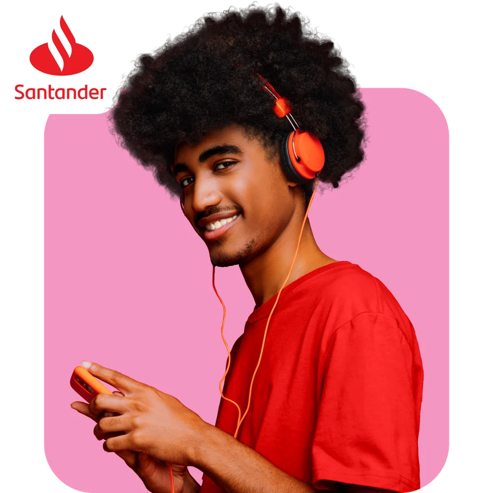 Logo da Santander parceira do serasa limpa nome