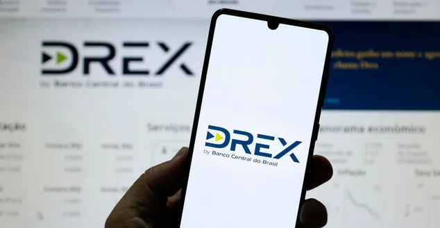 imagem ilustrativa do DREX digital real na tela do celular