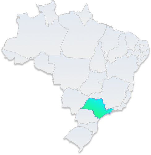 Mapa de SP demonstrando a EDP