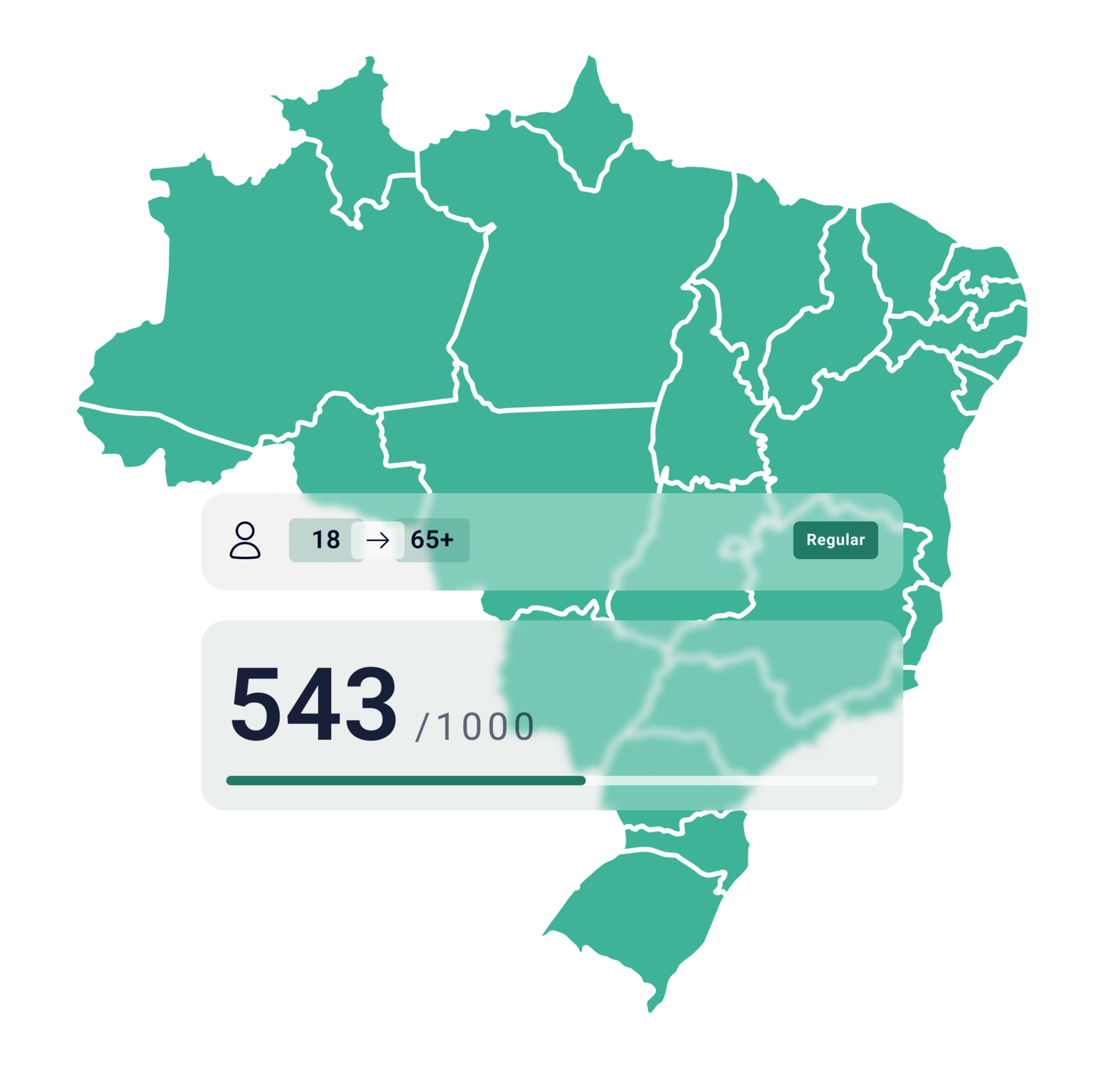 Pessoa segurando celular com visualização de score de crédito, ilustrando dados da pesquisa Mapa do Score do Brasil sobre comportamento de crédito do consumidor brasileiro.