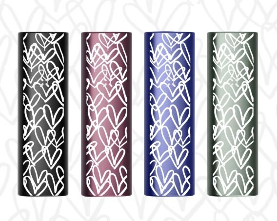 JGoldcrown PAX Plus designs in sage, periwinkle, elderberry and onyx