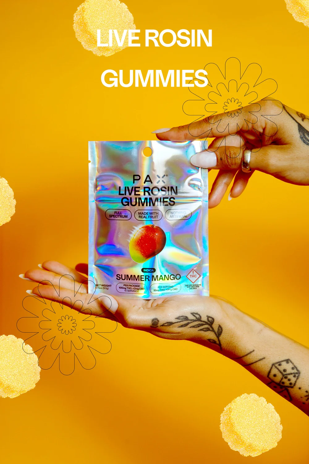 Images of Live Rosin Gummies from PAX