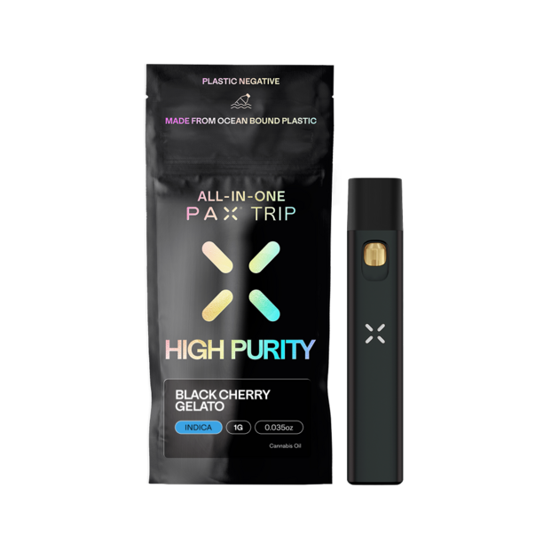 Black Cherry Gelato Packaging & Device