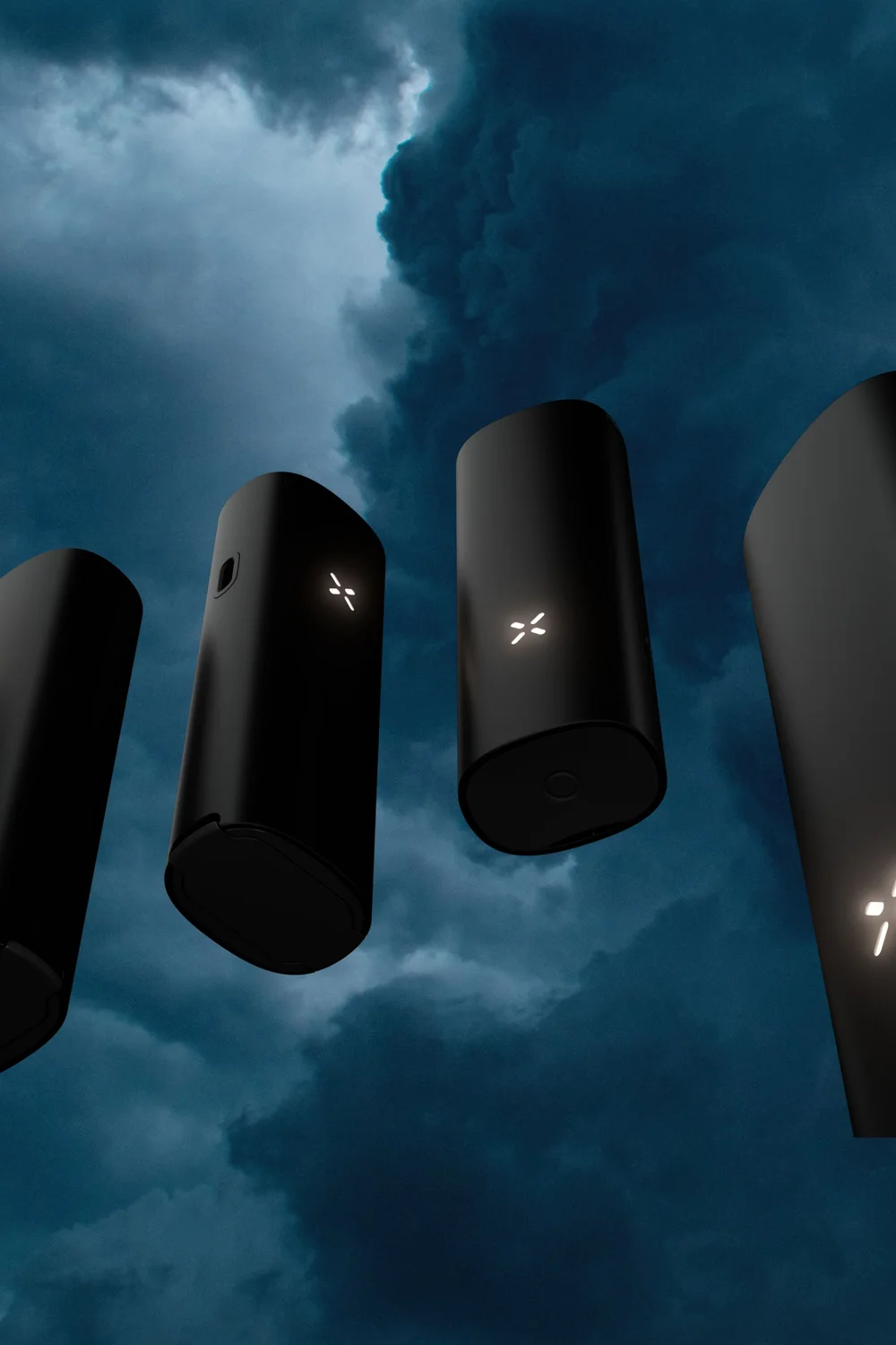 PAX Vaporizers on a blue cloud background