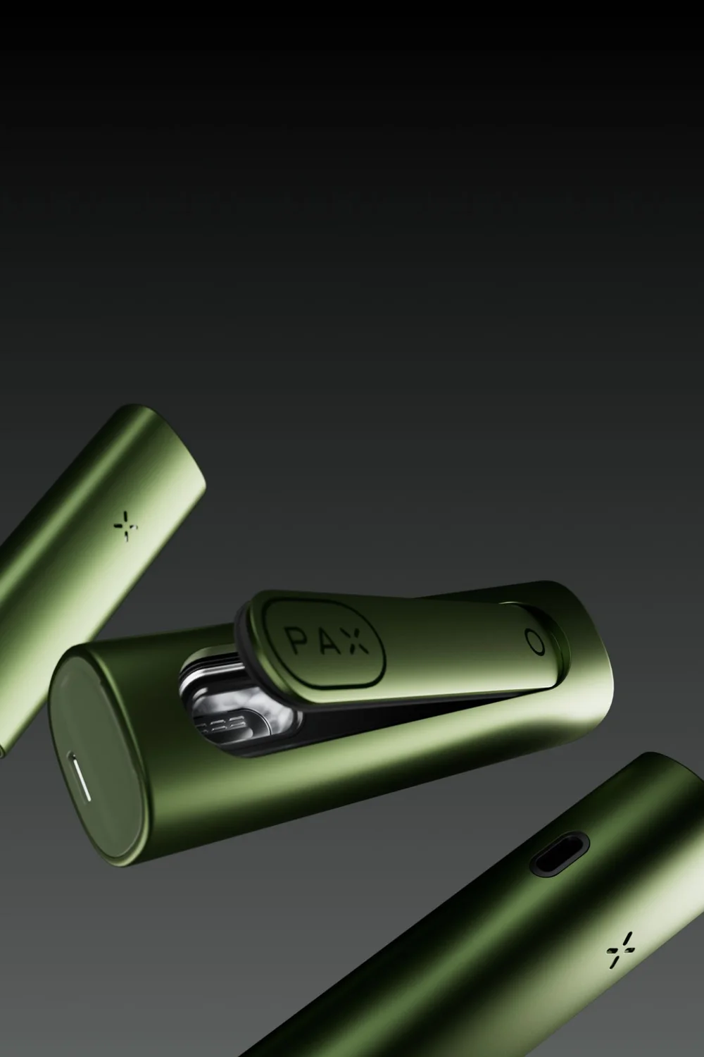 PAX devices in greenstone colorways