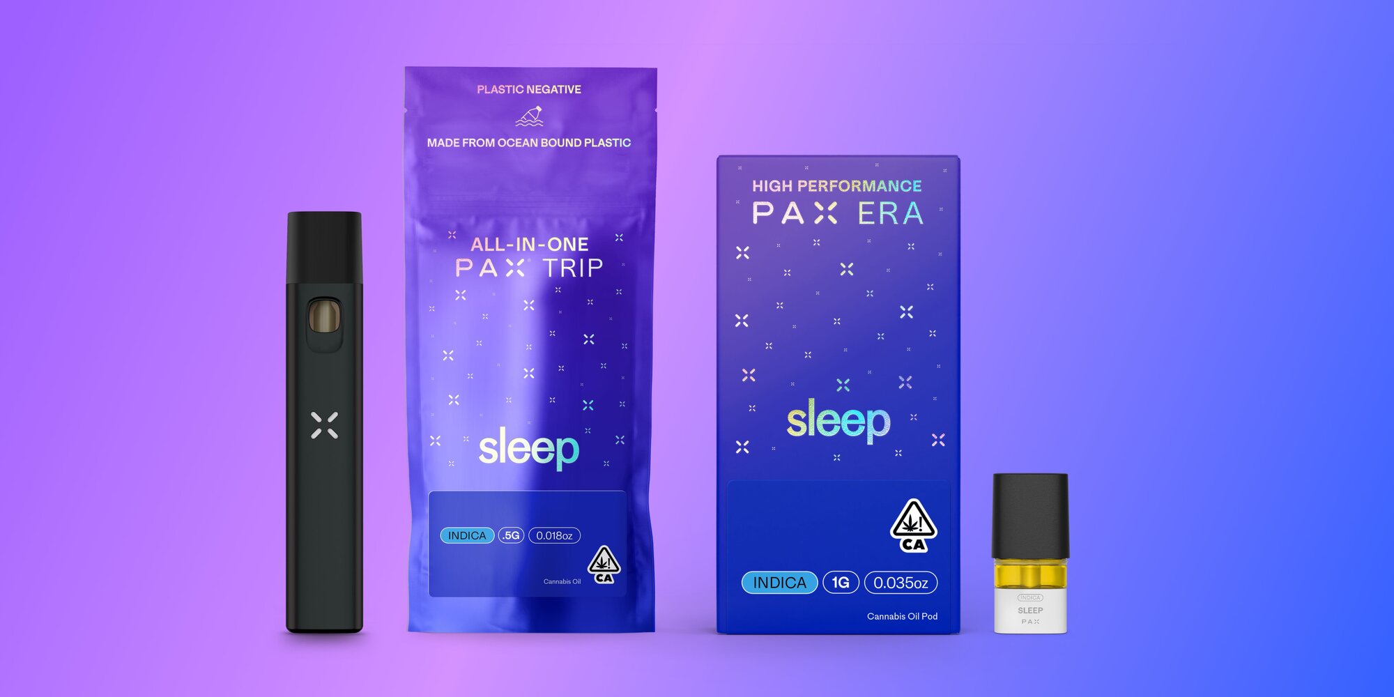 PAX Sleep and PAX TRIP SLEEP side by side