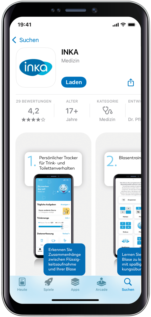 Screenshot Inka Glückwunsch