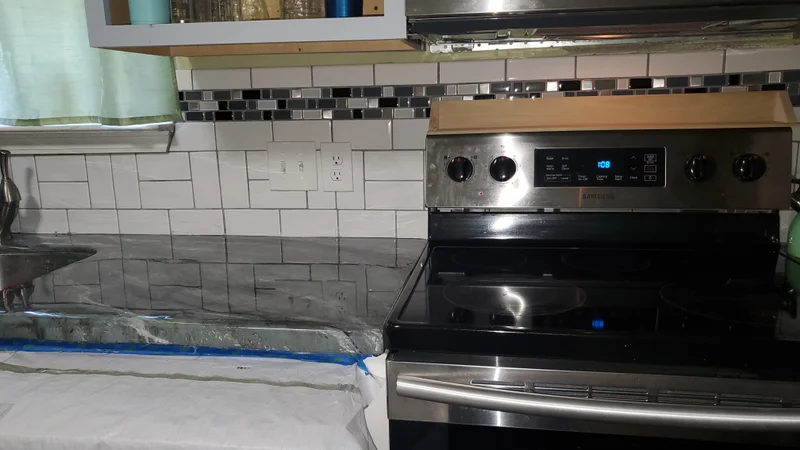 Kitchen Tile Work in Progress